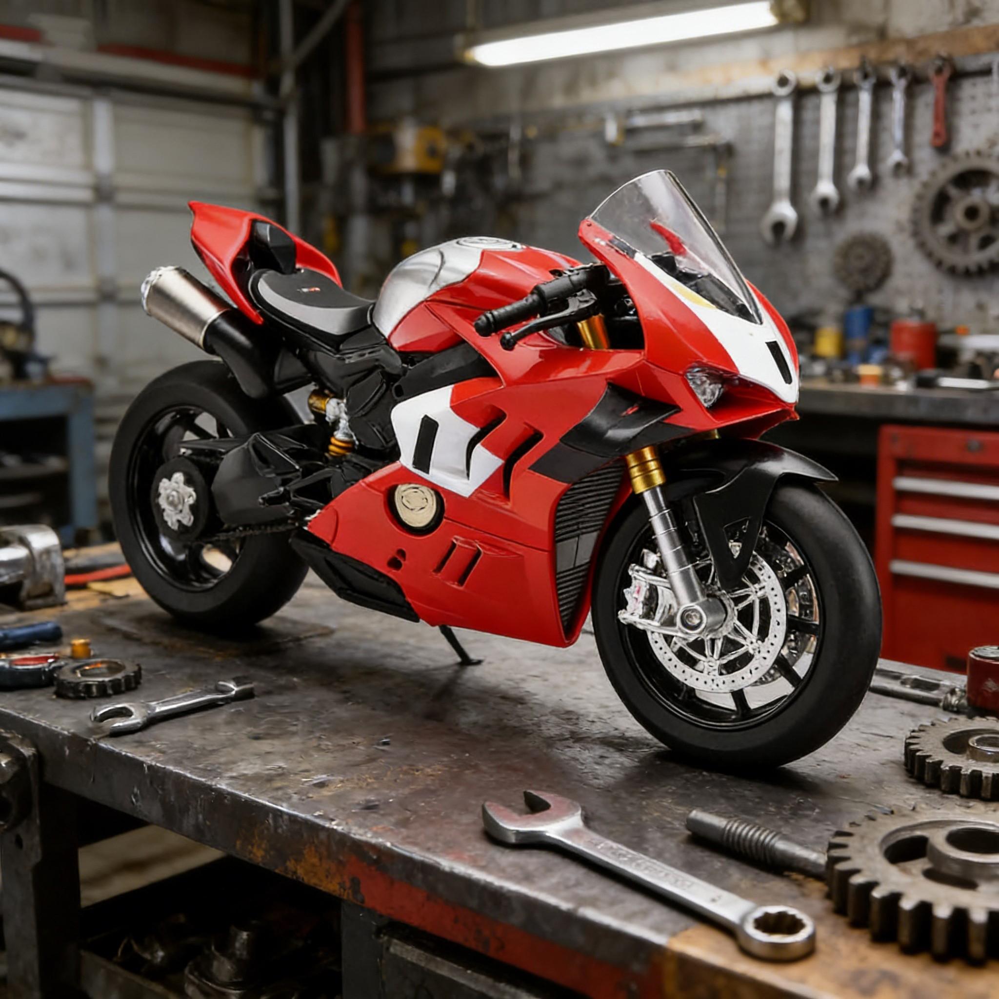 XLG Compatible for 1:6 H2R alloy die-cast motorcycle model, Diecast metal model, with jet and sound effects and display stand, Motorcycle Collection, Gift, Toy Moto Bike for Kids and Collectors Ages 8 and up, gifts for couples, friends and family