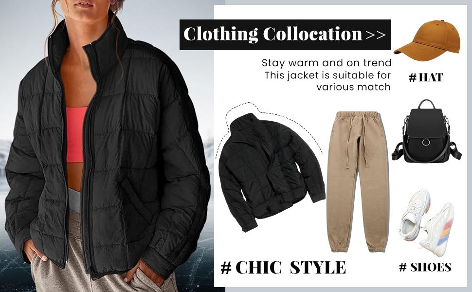 Yeokou Womens Quilted Puffer Jackets Lightweight Zipper Short Winter Coat with Pockets Yeokou Womens Quilted Puffer Jackets Lightweight Zipper Short Winter Coat with Pockets