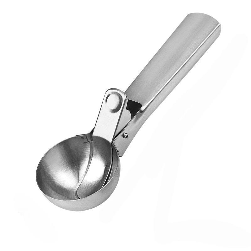 3 piece Food-Grade Stainless Steel Ice Cream Scoop Baller, Dual-Purpose for Commercial & Home Use, Special Tool for Watermelon Fruit Ice Cream, Professional Design Comfortable Grip, Kitchen Baking Dessert Shop Tool