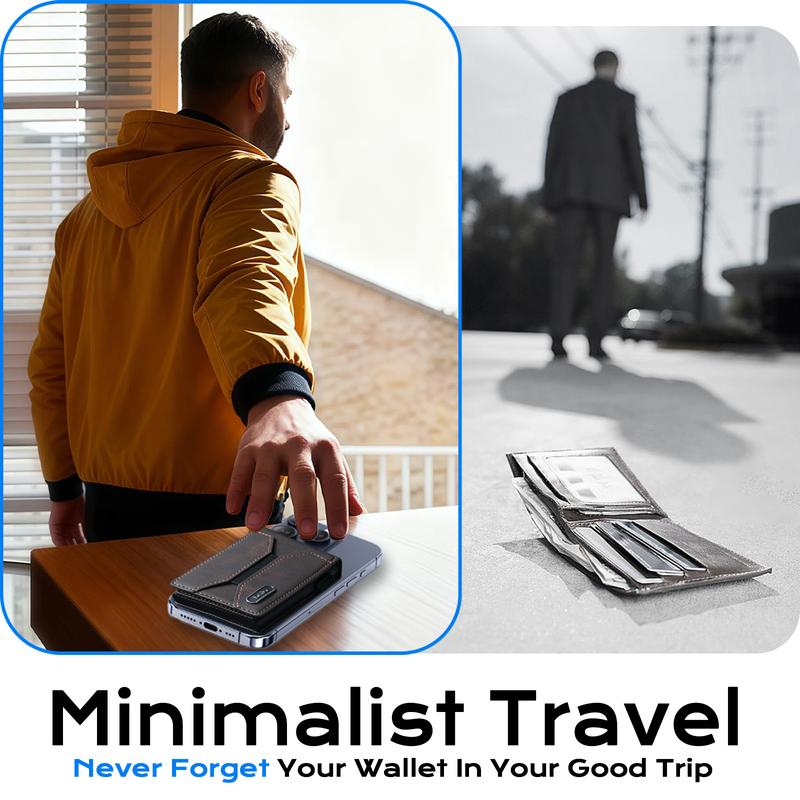 Denior MagSafe Magnetic Wallet: A Card Case for Credit Cards, ID Cards and RFID-Protected Cards. It can hold 6-10 cards, is easy to carry, and this large-capacity card case is compatible with iPhone 17/16/15/14/13/12 series.