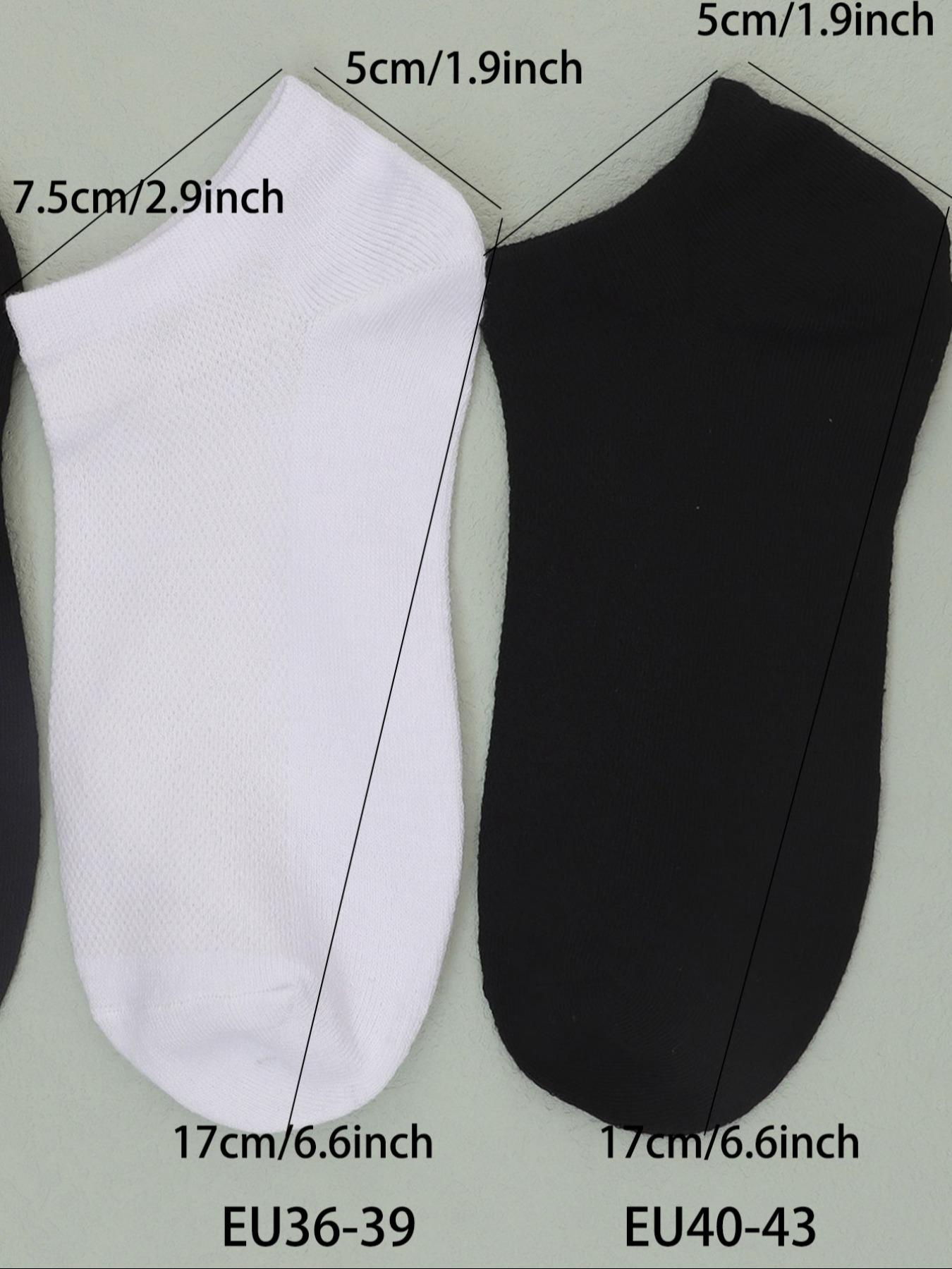 Women's 10 Pairs Solid Ankle Socks, Comfy Breathable Knit Socks for Women, Casual Soft Multipack Socks, Women's Socks for Summer & Daily Wear, Plain Socks, Sock Set