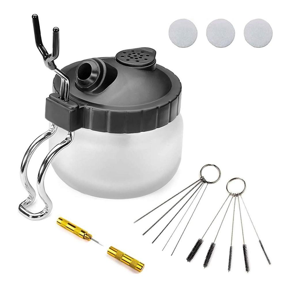 Multifunctional Spray Pen Cleaning Set, Includes Cleaning Tools, Easy-To-Clean Container, Contains 5 Brushes + 5 Cleaning Needles + 1 Repair Tool