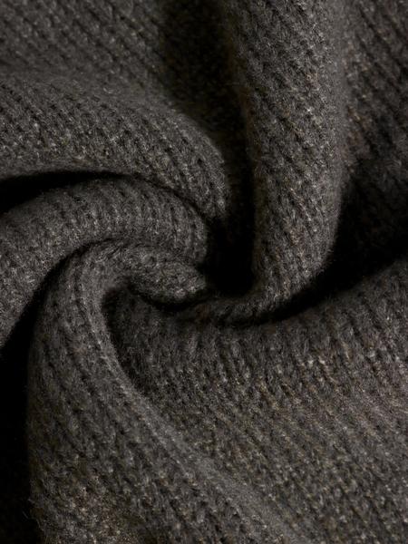 Women's Casual Knit Sweater Pullover, Minimalist Commuter Style, Elegant Fall/winter Top, High-Quality Fabric, Perfect for Daily Wear, Lightweight Knit Sweater