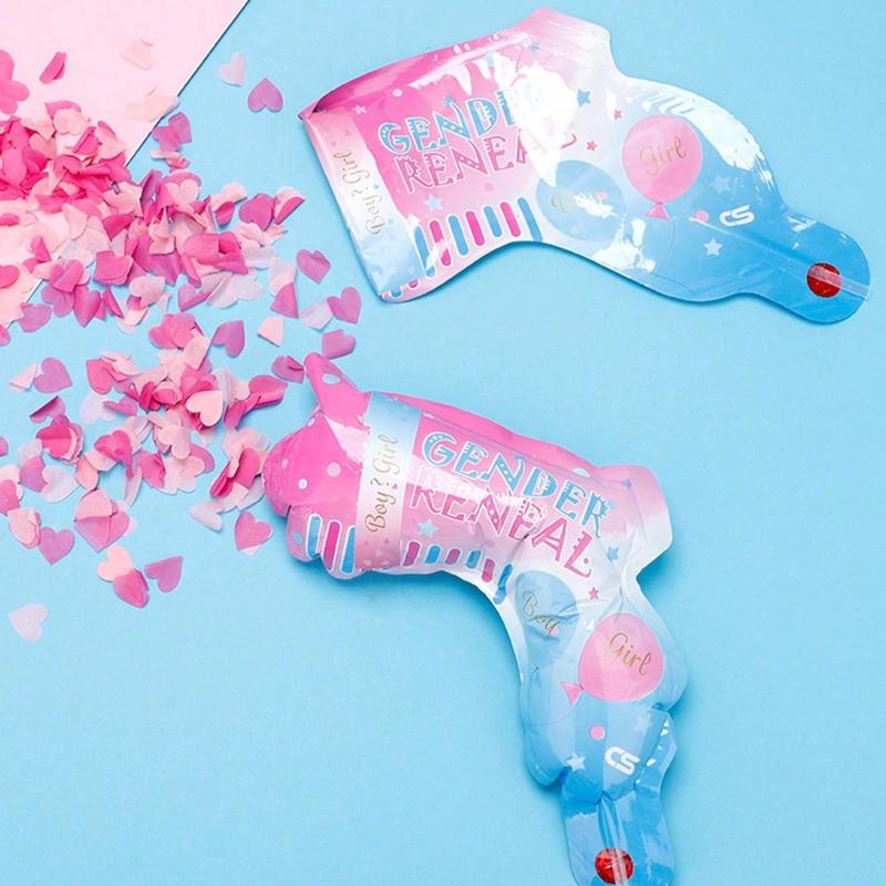 Confetti Spray Gun, Colorful Gender Reveal Confetti Spray Gun, Creative Handheld Prediction Gender Reveal Party Supplies, Festival Party Supplies