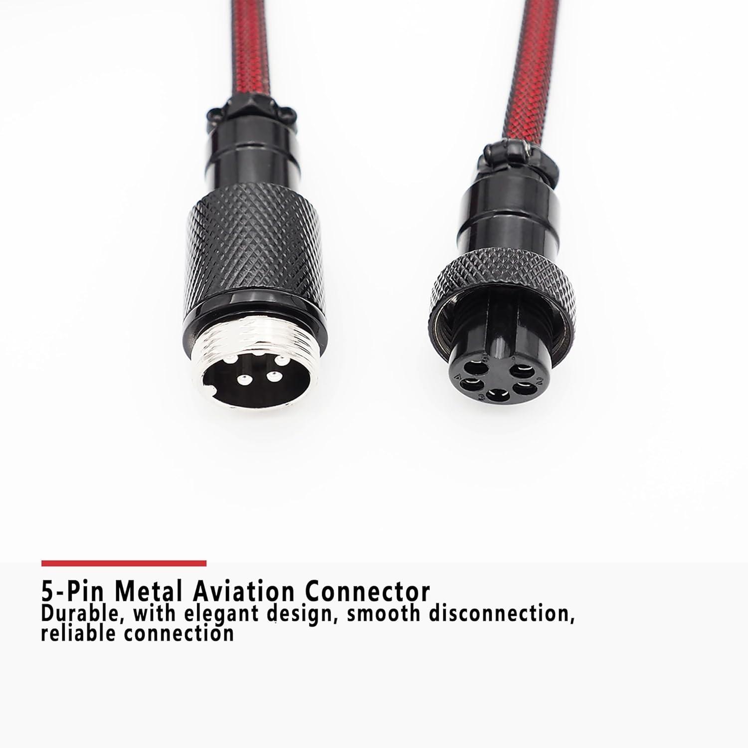 Aircraft Line Gx12 Series Type-C Data Cable USB Interface Mechanical Keyboard Customizable Rotating Plug Connector, High-Quality Durable Connectivity Solution