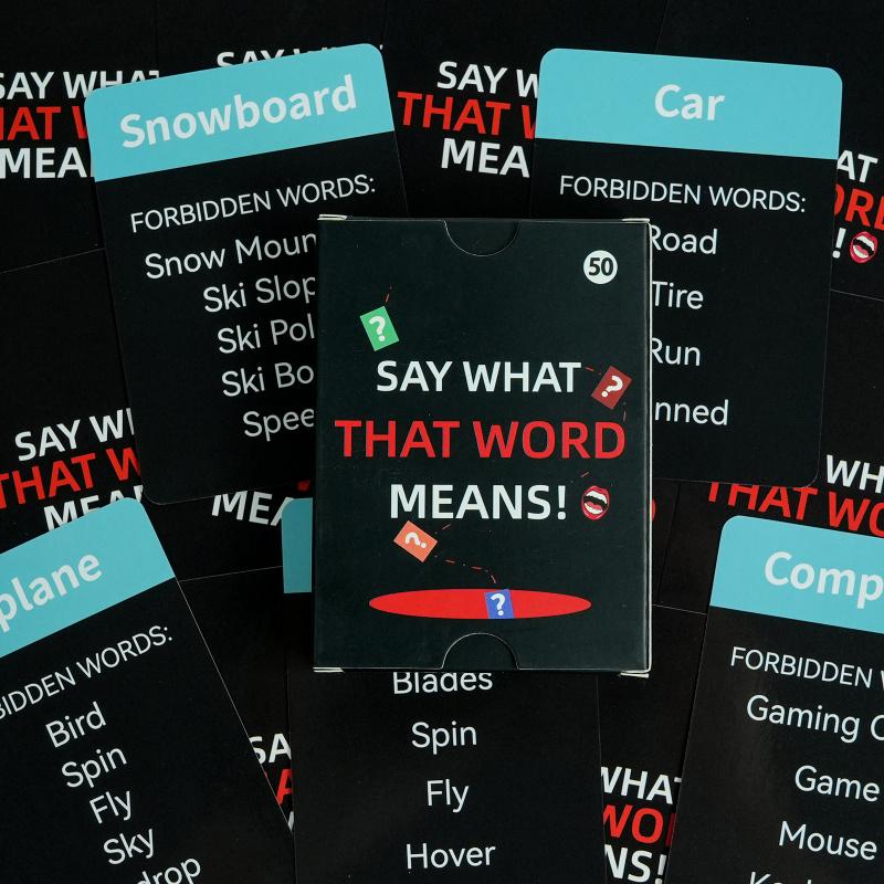 New 50-card adjective board game toy card party gathering multiplayer interactive card toy for couple adults