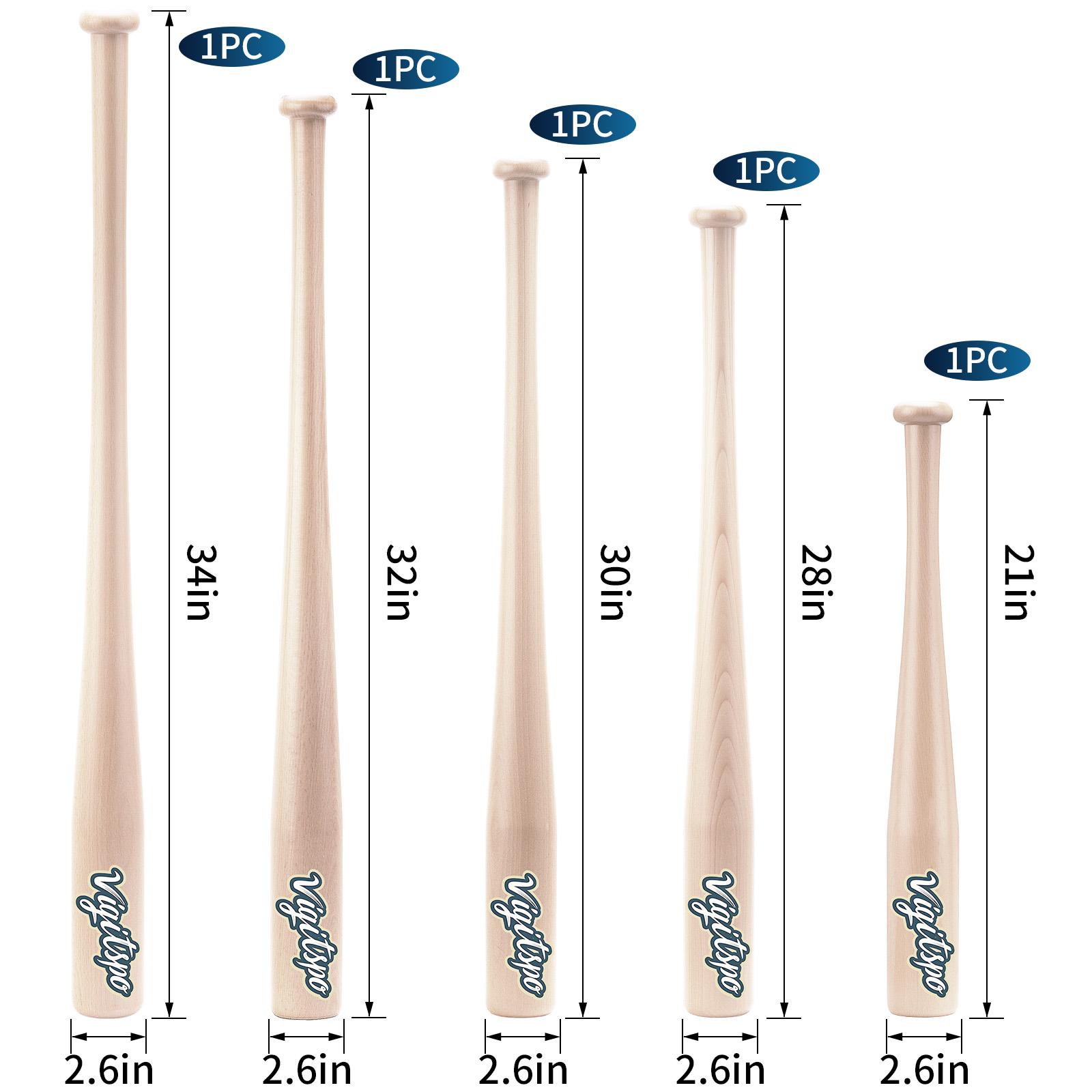 Professional wood Baseball Bat | ​Heavy-Duty Training| ​Professional-Grade Resilience Design| ​Unbreakable Design| ​ Available in 21in/28in/30in/32in/34in