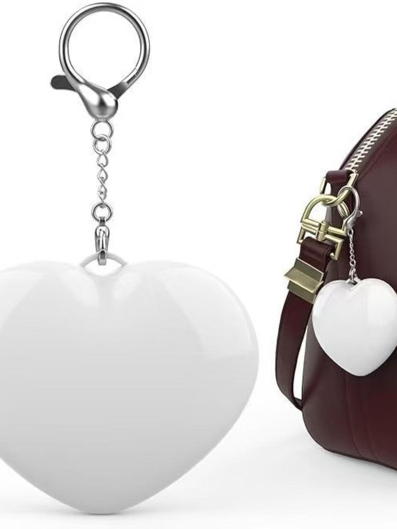 Backpack Keychain Lighting Heart Touch Lamp Rechargeable Type-C Backpack Flashing Light Car Key Pendant