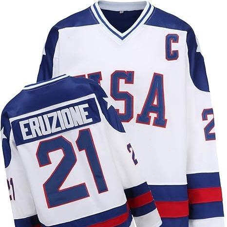 Men's  Ice Hockey Jersey Breathable Polyester Pullover V-Neck Loose Fit 90s Party Style All-Season Comfort Christmas gifts