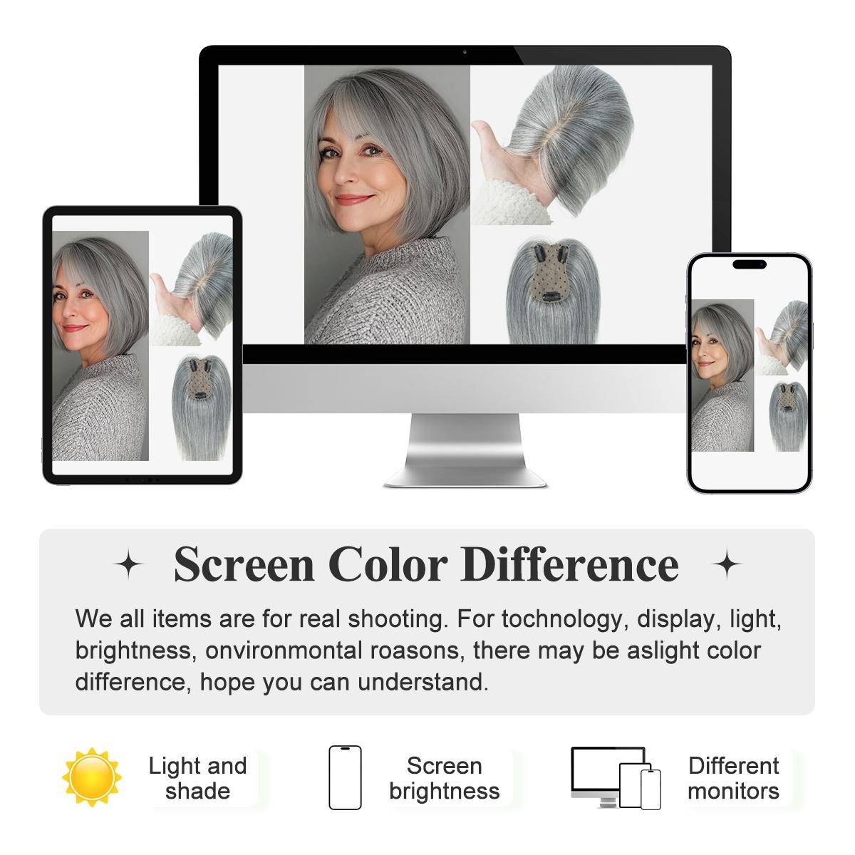 Real Human Hair Toppers for Women Daily 360° Bangs 3D Hair Pieces with Thinning Hair Bangs20, 25, 30, 35cm  Real Hair Women's Wig Set, Increase Volume, Change Style, Fashionable Straight Hairstyle