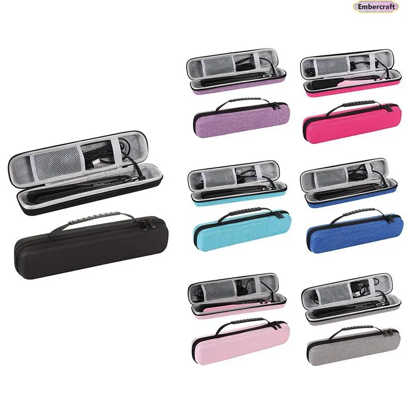 Viral Hair Tool Storage Case, EVA Hard Shell Curling Iron Organizer with Mesh Pocket, Portable Hairstyling Accessories Travel Bag, Protective Heat Tool Holder, Beauty Must-Have for Salon, Vacation & On-the-Go Use