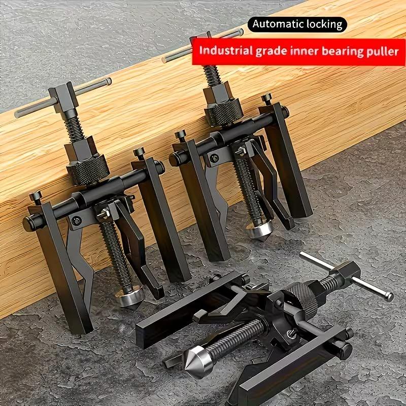 Claw Gear Puller, Three-Claw Pilot Bearing Puller, Inner Bearing Puller, Wheel Bearing Remover, Multifunctional Wheel and Pulley Removal Extractor for Car Maintenance, Auto Repair Tools