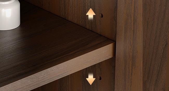 【Valentine's Day gift】ONBRILL Gorgeous 31.5"/60" Buffet Cabinet Sideboard with Storage, Modern INS Coffee Bar Cabinet with Doors, Farmhouse Storage Cabinet with Adjustable Shelves for Living Room Kitchen Hallway,Bedroom Furniture,Christmas Gift