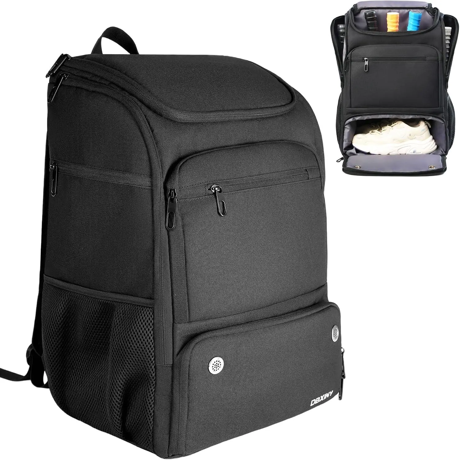 Unisex Pickleball Backpack, Large-Capacity Sports Gear Bag with 4+ Paddle Holders, Multi-Pocket Design, Water-Resistant, Shoe Compartment for Outdoor Court Training Travel