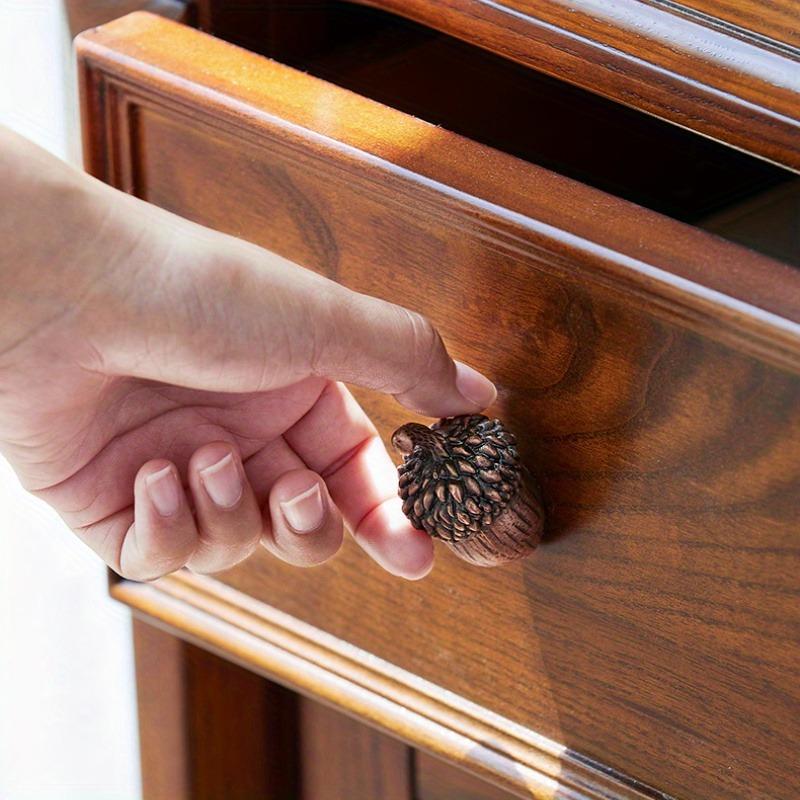 2pcs American Retro Wardrobe Door Handles, Creative Single Hole Pull Handle for Drawer, Tatami, Shoe Cabinet, Kitchen, Wine Cabinet