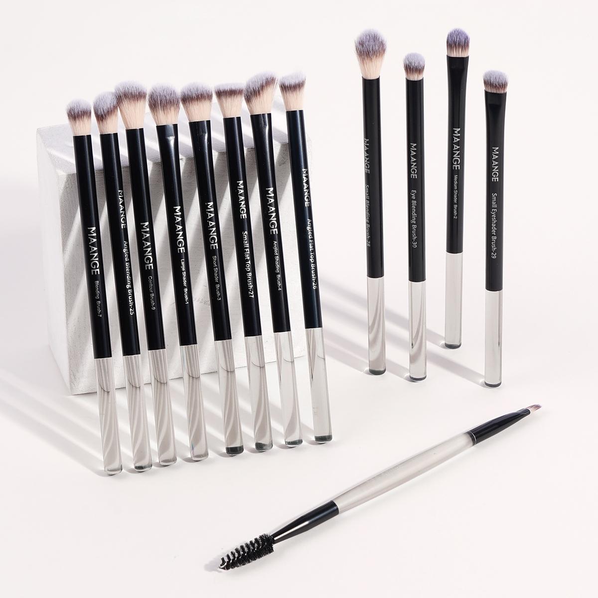 MAANGE Professional Eye & Face Makeup Brush Set with Storage Bag, 13pcs Makeup Brushes, Soft Bristles and Comfortable Grip Makeup Brush Set for Women & Girls, Cosmetics, Eyeshadow Brushes Beauty Brushes #TOP PICKS