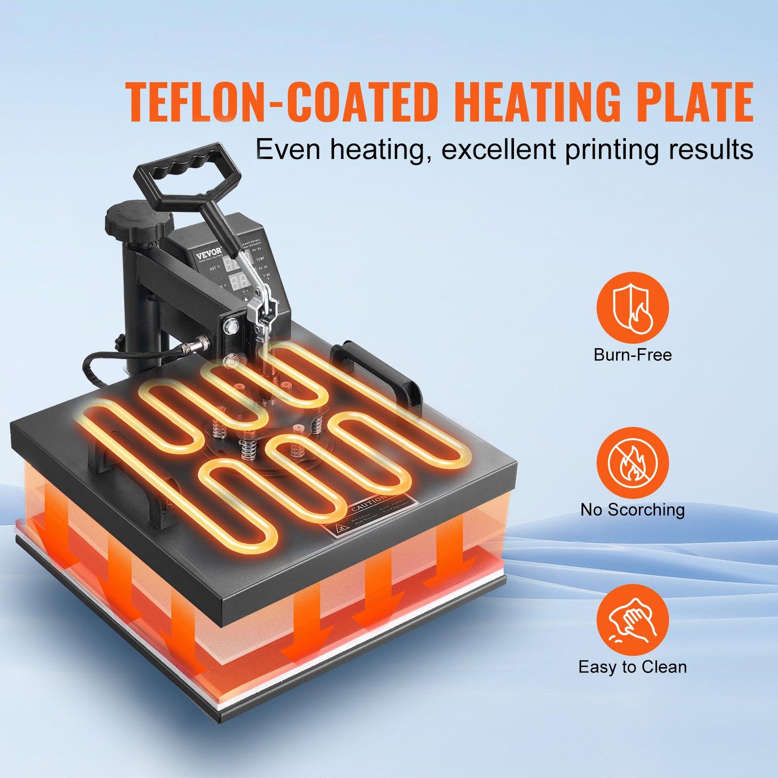 VEVOR 8 in 1 Heat Press Machine 15x15 Inch T-Shirt Pressing Machine 360° Swing Away Professional Sublimation Heat Press for Sublimation, Vinyl, Heat Transfer Projects VEVOR 8 in 1 Heat Press Machine 15x15 Inch T-Shirt Pressing Machine 360° Swing Away Professional Sublimation Heat Press for Sublimation, Vinyl, Heat Transfer Projects