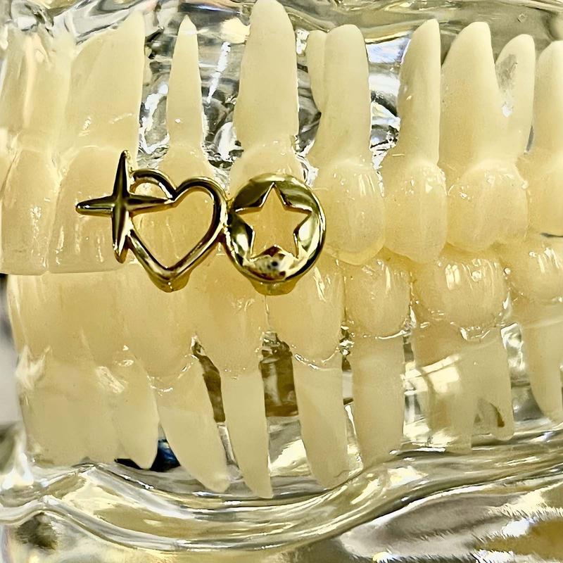 Polished Double Hollow Heart Grillz – Y2K Hip Hop Couple Jewelry Gift for Men & Women Polished Double Hollow Heart Grillz – Y2K Hip Hop Couple Jewelry Gift for Men & Women