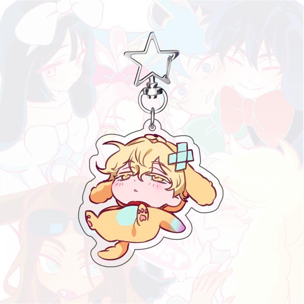 Anime ALIEN STAGE Keychains Pendant Car Key Chain Acrylic Stand MIZI SUA TILL IVAN HYUNA LUKA Fans Gifts cosplay Accessories