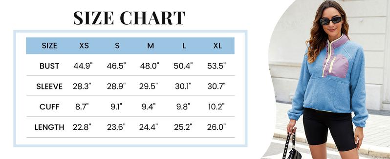 Fleece Pullover Jacket for Women Cropped Fall Winter Fuzzy Sherpa Jacket Sweatshirt Coat 2026 Spring with Pockets Womenswear