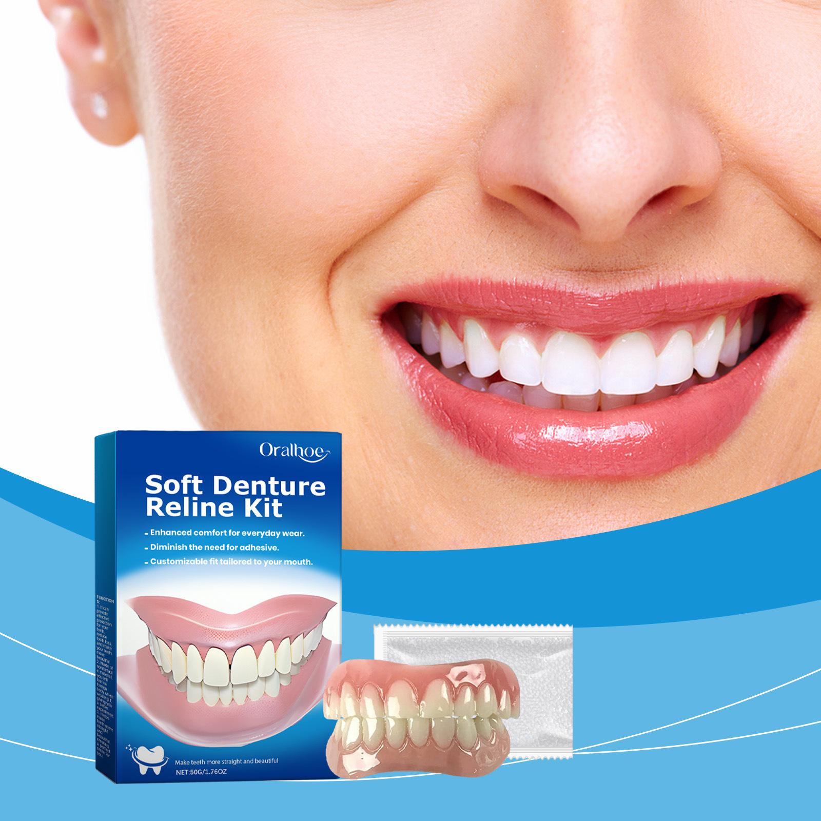 Oralhoe Teeth Veneers Kit, Enhance Your Smile with Natural Looking Dental Veneer Set, Easy DIY Tooth Whitening Solution