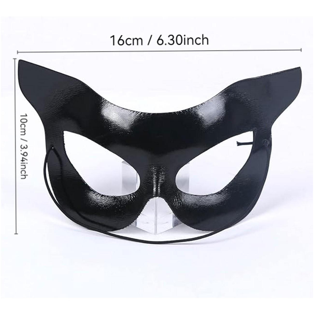 The cute cat lady mask decoration is suitable for wearing together with friends to attend party events, role-playing activities and themed gatherings. With it, you will become charming and alluring, captivating and full of seductive charm. (5-piece set)