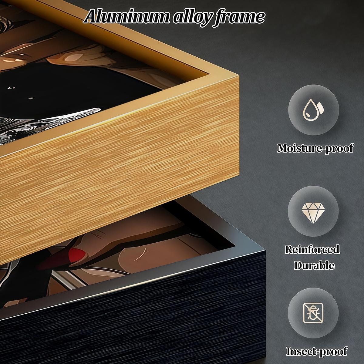 3 Counts Aluminum Alloy Framed Painting, Elegant Woman Hands With Wine Glass And Jewelry Pictures, Home Decoration For Living Room, Bedroom, Office, Restaurant, Hallway Wall Decor, Odorless Print Artwork, Luxury Perfect Gift For Friends And Family