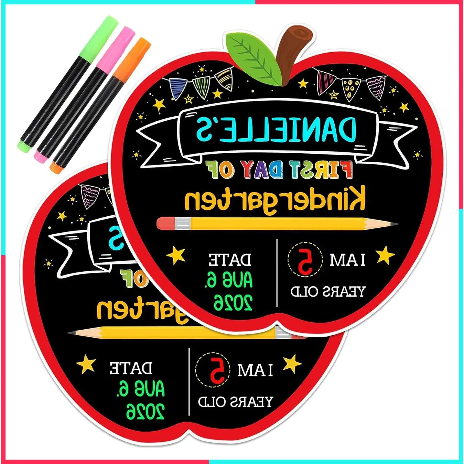 First Day & Last Day of School Chalkboard Sign