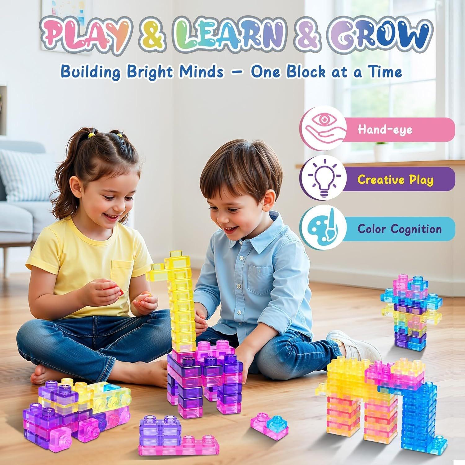 40pcs Squishy Jelly Building Blocks, Soft Stress Relief Toy, Kids' Construction Set, Fun Educational Playset, Durable & Safe Design
