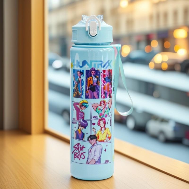 Cute Cartoon Insulated Cup, Tumbler with Lid, Trendy Girl Design, Fun Cat Pattern, Portable Water Bottle for School, Travel, Coffee, Halloween Party, Teen Gifts