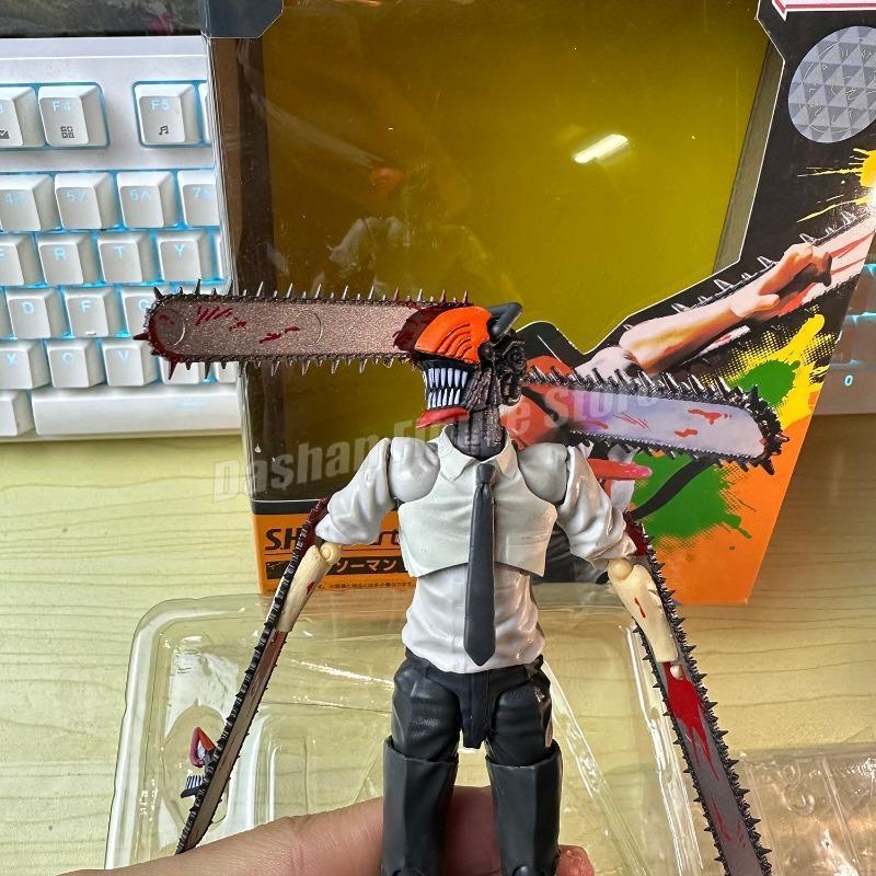 Shf Chainsaw Man Action Figure Denji Figurine PVC Movable Ko Collection Doll Anime 15cm Chainsaw Demon Figures Model Toys Gifts