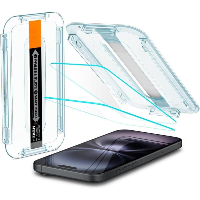 Screen Protector for iPhone 17, 9H+ Tempered Glass, Full Coverage HD Clear Shield, Anti-Scratch & Shatterproof Protection, Original Touch Sensitivity, Fingerprint Resistant, Dust-Free Bubble-Free Installation, Case Friendly,Dust-free Applicator