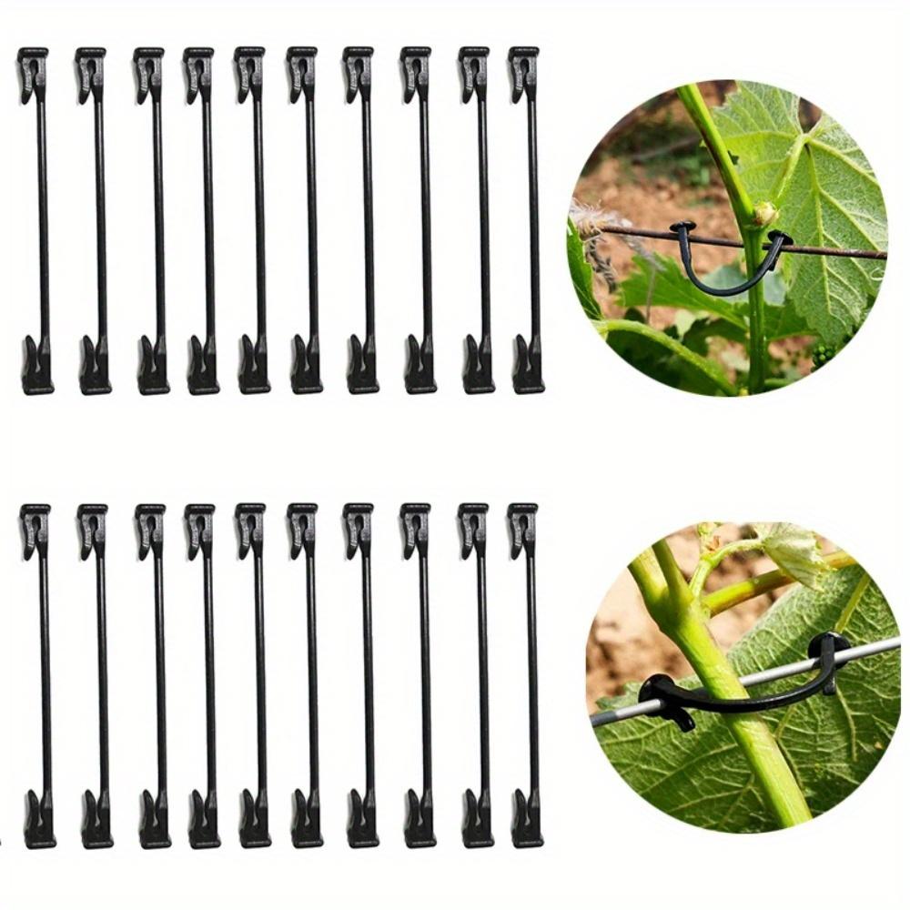200pcs fixed clip garden gardening fixed clip plant support sapling branch fixed clip blueberry seedling hook bonsai multifunctional gardening clip grape blueberry clip kiwi fruit binding clip