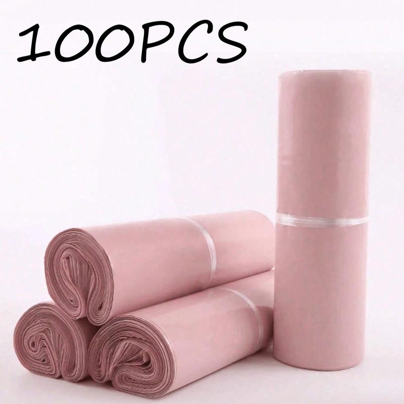 100pcs Thick Waterproof Plain Packaging Bags, Multi-Functional Simple Design, Ideal for Office, Transport, Mail, Gifts, Holidays