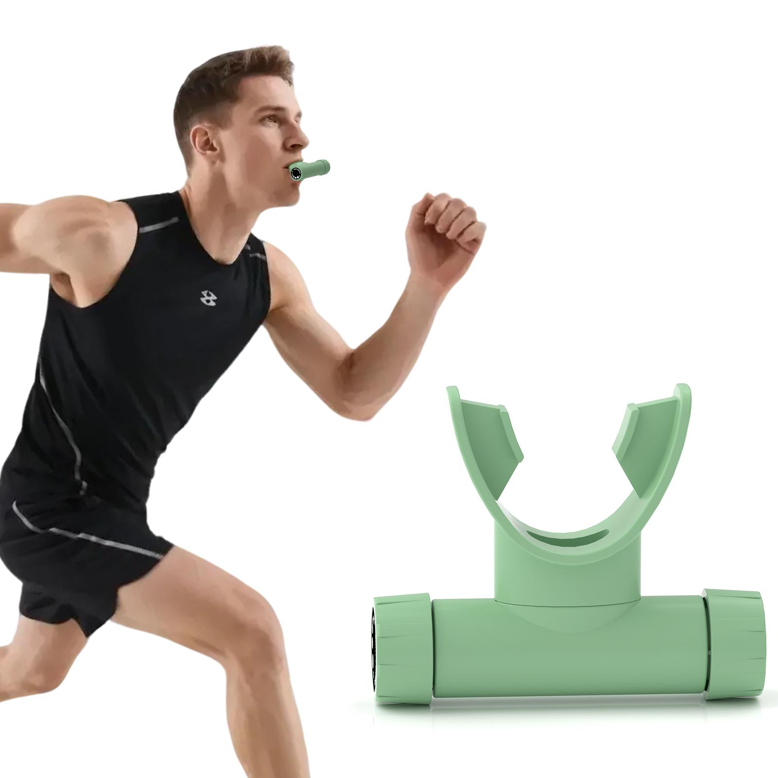 Breathing Lung Function Trainer Portable Respiratory Device, Home Training Equipment, Adjustable Resistance for Home Fitness, Lightweight and Compact