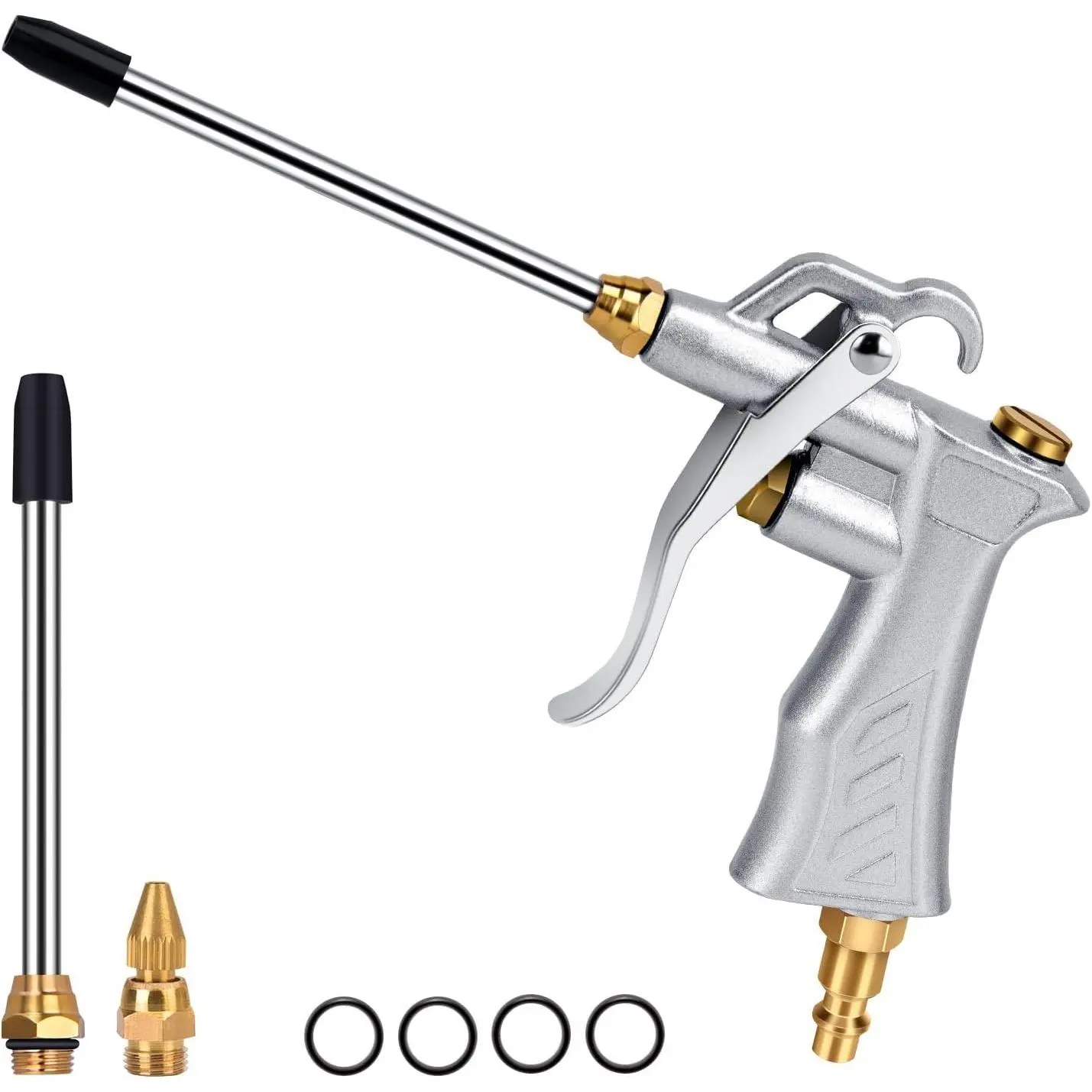 Air Blow  w/Copper Adjustable Air Flow Nozzle & 2 Steel Extension