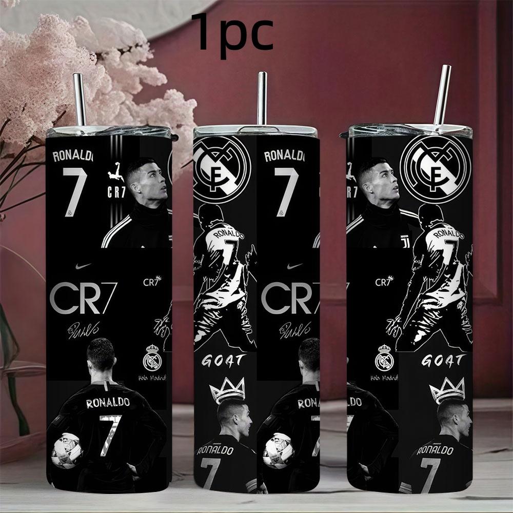 1pc Cr7c Stainless Steel Insulated Travel Mug, Long-Lasting Temperature Control, Cute Cartoon Design, Leak-Proof, BPA-Free, Ideal for Outdoor & Daily Use