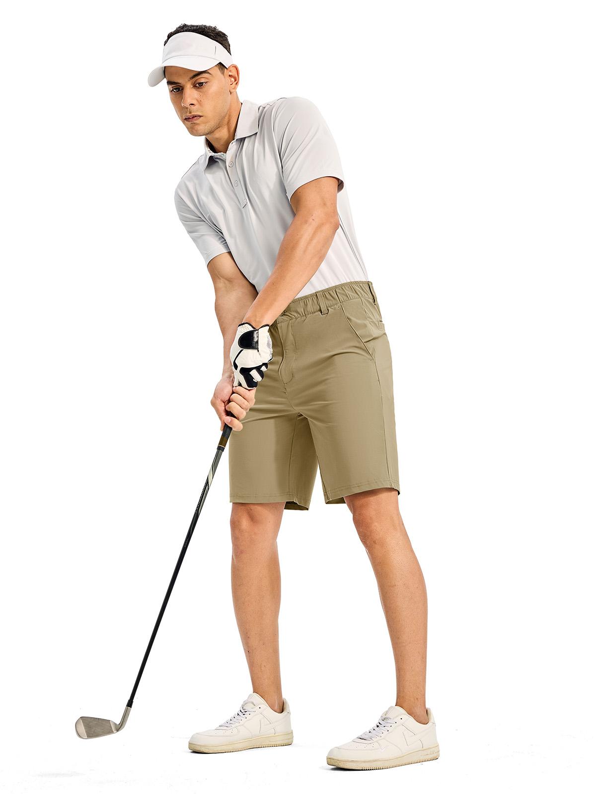 GOPUNE Men's Shorts 4-Way Stretch Quick-Dry 9" Work Casual Golf Shorts with 5 Pockets Golf  Lightweight  Pants #US OPEN TENNIS #dealsforyoudays #NovaTopFinds