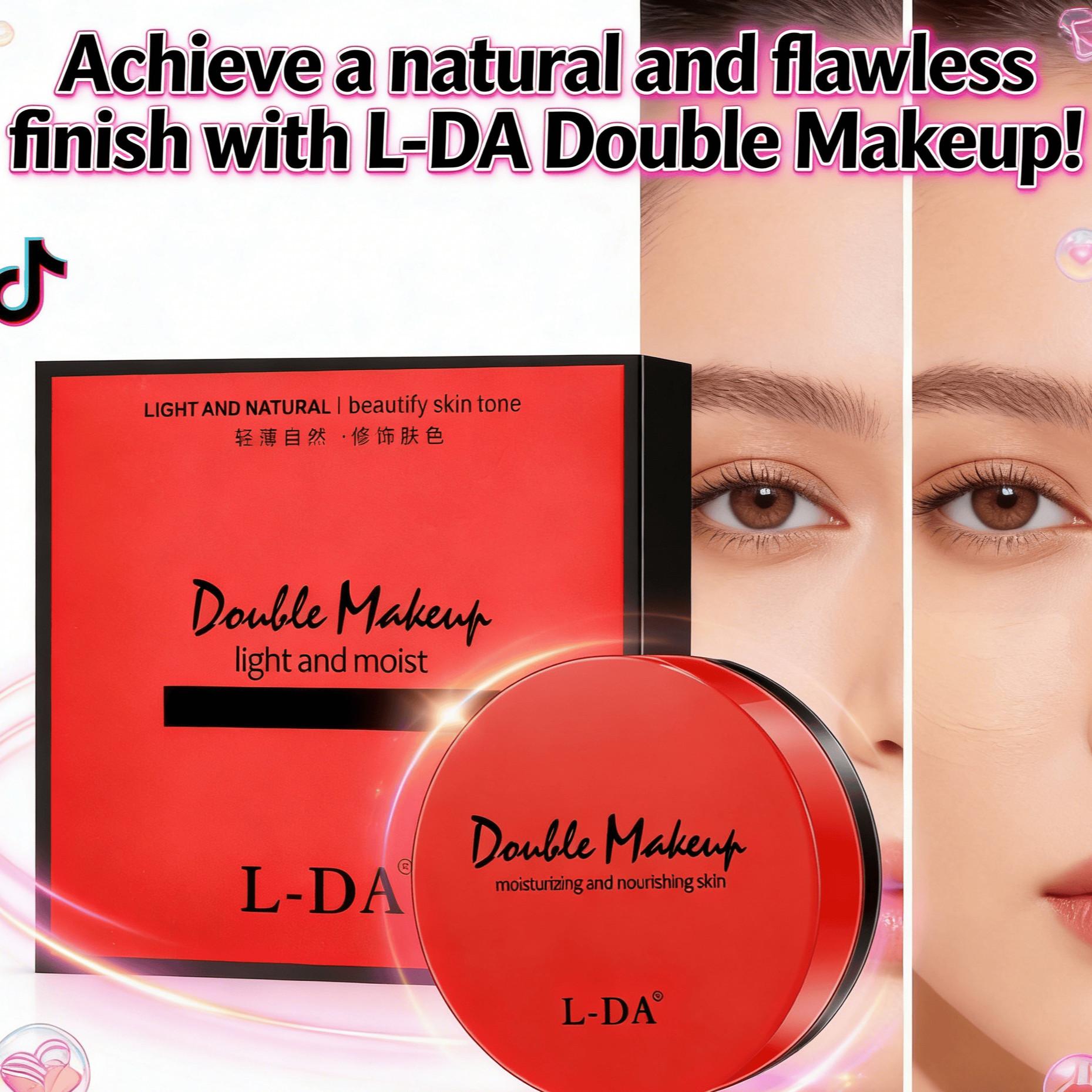 Double Layer Cushion Bb Cream Liquid Foundation, High Coverage Long-Lasting Matte Finish, Transfer-Resistant Formula, Suitable for Combination Skin