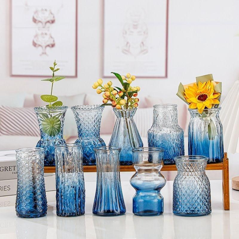 12pcs💐Glass Bud Vase Set As Wedding Centerpieces for Tables,Small Minimalist Vases for Flowers, Vintage Rustic Home Decor for Table Centerpiece Wedding Party, Birthday Party,Anniversary,Modern Clear Aromatherapy Bottle for Living Room Bedroom