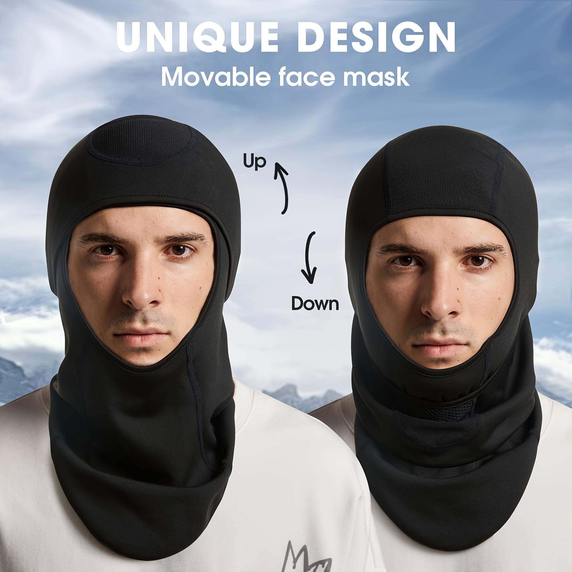 Unisex Windproof Balaclava Ski Mask, Warm Full Face Covering for Outdoor Snow Sports & Cold Weather Work, Men Women Winter Protective Gear