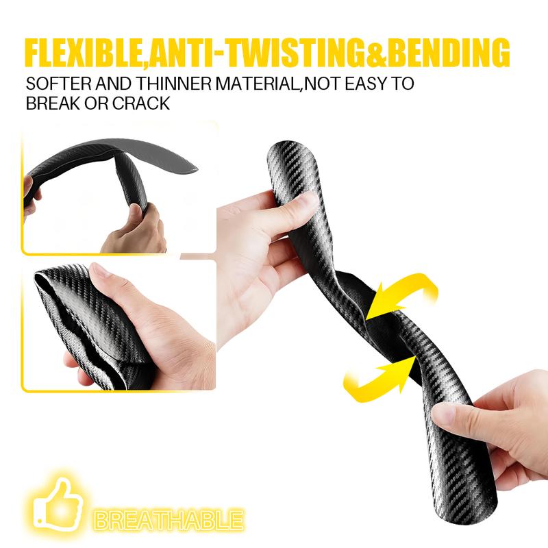 AUXITO 37cm -38cm 15" Steering Wheel Cover Faux Leather For Acura Carbon Fiber AUXITO 37cm -38cm 15" Steering Wheel Cover Faux Leather For Acura Carbon Fiber