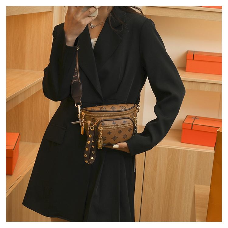 New 2026 Trendy Printed Women's Bag, Vintage Chic Single Shoulder Crossbody Bag, Commuter Casual Chest Bag, All Seasons Fashion Accessory