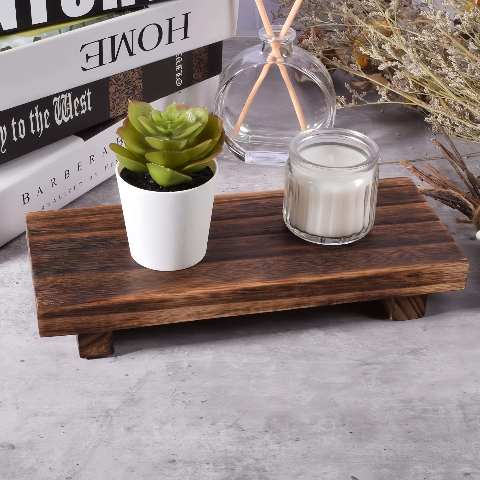 Wooden Soap Holder, 1 Count Durable Soap & Toiletries Storage Rack, Waterproof Bathroom Display Tray, Home Organizer for Bathroom, Bathroom Decor Supplies