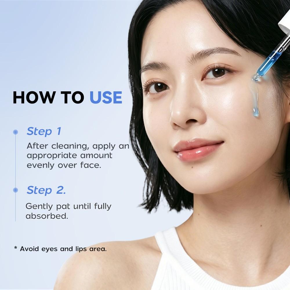 Blue Copper Tripeptide Glow Serum, Plumping Facial Serum Infused with Niacinamide | Anti-Aging, Skin Firming Formula to Boost Youthful-Looking Radiant Skin Hydrating Radiant Glow