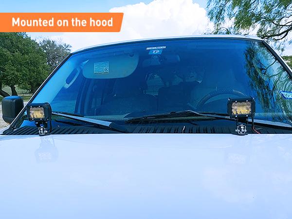 Nilight 2 PCS 4 Inch 60W Triple Row LED Light Bar Set – Flood Spot Combo Lights | 6000LM Off Road Driving Boat Work Light | With Adjustable Mount & Wiring Harness Kit Lightbar