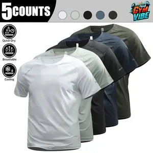 Men's Classic Raglan Plain Shortsleeve Tshirt Set, Round Neck Casual Sporty T-Shirts, Menswear Summer Tops for Daily Wear, Gym Workout Athletic Apparel Athletic Fitness Clothes