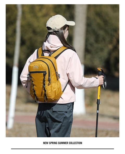 Lightweight Outdoor Folding Backpack, Portable and Storable, Unisex Hiking Travel Shoulder Bag, Lightweight Adventure Pack