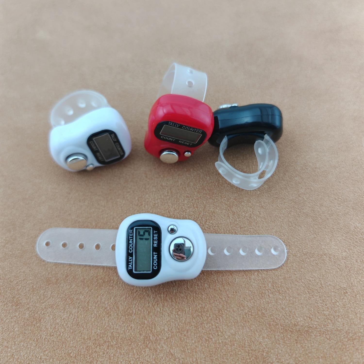 Multi-Pack Counter Clicker Hand Electronic Ring Counters Finger Digital Mechanical Prayer Tracking Rug Watch Tasbih Tasbeeh Machine Click Beads Knitting for Golf, Fishing, Record Traffic, Warehouse Points, Sports, Zikr Chanting Women Men Muslims Item Gear
