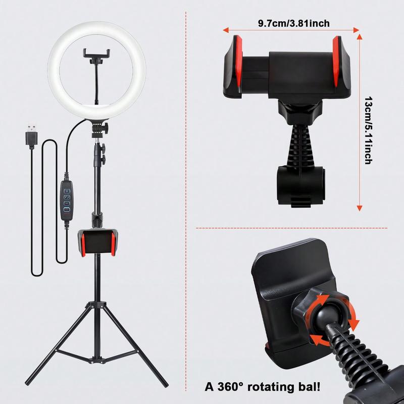 12"Ring Light with 63" Stand & 2 Phone Holders, 360° Adjustable Video Light for YouTube TikTok, Makeup,Photography, Ring Lights Compatiblewith All Cameras/Phones Selfie New Years valentine's Content Creator Pack , Super Bowl 12"Ring Light with 63" Stand & 2 Phone Holders, 360° Adjustable Video Light for YouTube TikTok, Makeup,Photography, Ring Lights Compatiblewith All Cameras/Phones Selfie New Years valentine's Content Creator Pack , Super Bowl